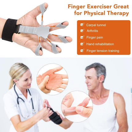 Finger Gripper 6 Resistant Finger Exerciser Strength Trainer Recovery