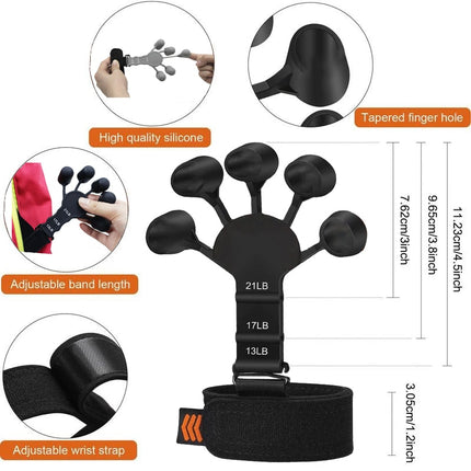 Finger Gripper Guitar Finger Exerciser Strengthener 6resistant