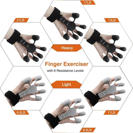 Finger Gripper Guitar Finger Exerciser Strengthener 6resistant