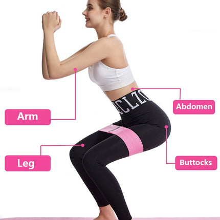 Fitness Resistance Band Buttocks Expansion Fitness Cloth Rubber Band