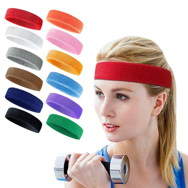 Fitness Running Cycling Sweatband Sweatband Headband Men's Women's