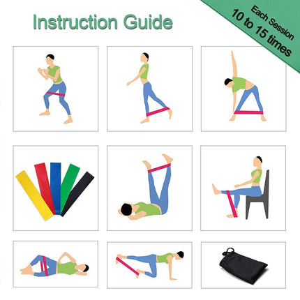 Gym Fitness Resistance Bands For Yoga Stretch Pull Up Assist Bands