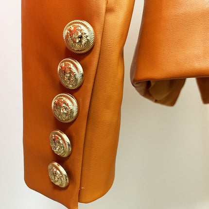 High Street Newest Fashion 2022 Designer Style Women's Double Breasted