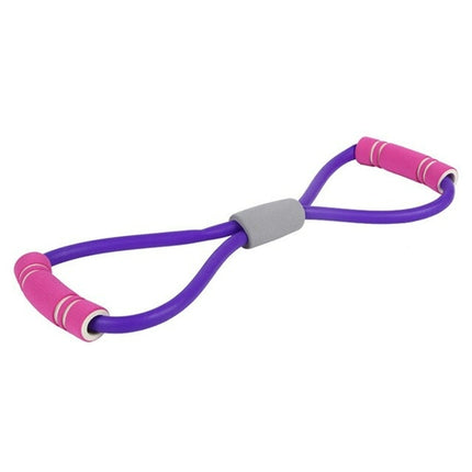 Hot Yoga Gum Fitness Resistance 8 Word Chest Expander Rope Workout