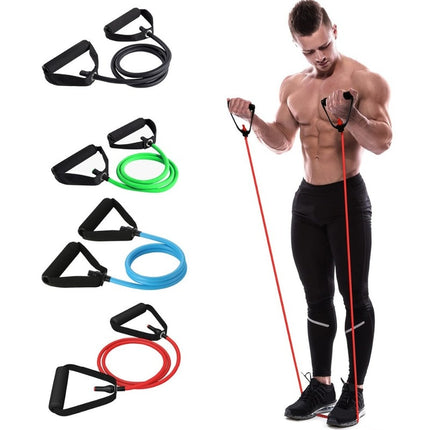 Level 5 Resistance Band with Handles Yoga Drawstring Elastic Fitness
