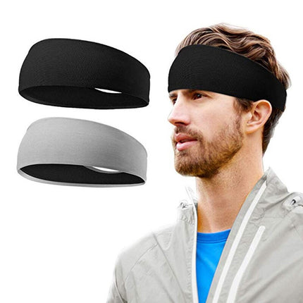 Men Sweatband Sports Headband Stretch Elastic Women Yoga Running Hair