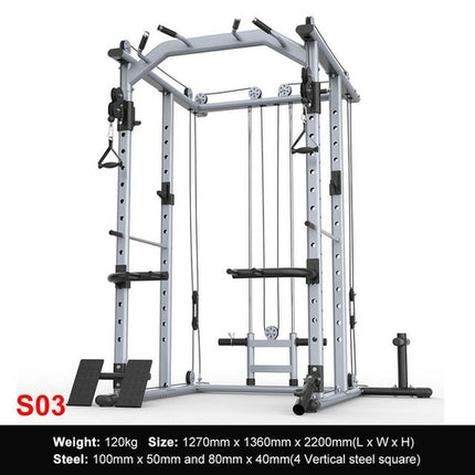 Multi-function Power Cage Power Rack With Cable Crossover Machine