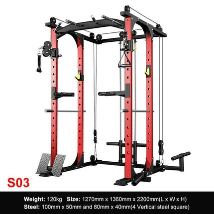 Multi-function Power Cage Power Rack With Cable Crossover Machine