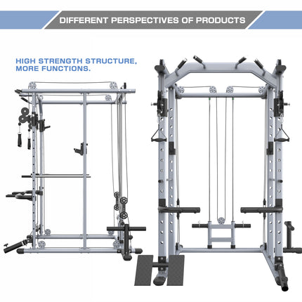 Multi-function Power Cage Power Rack With Cable Crossover Machine