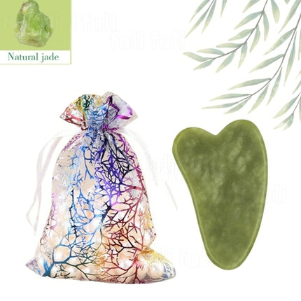 Natural Jade Roller Massager For Face Roller Gua Sha Jade Stone Face