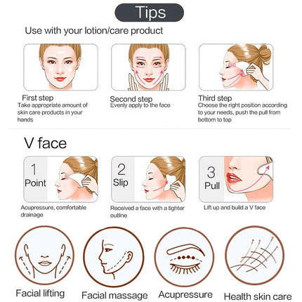 Natural Jade Roller Massager For Face Roller Gua Sha Jade Stone Face