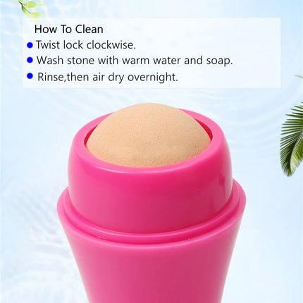 Natural Volcanic Roller Oil Control Rolling Stone Matte Makeup Face