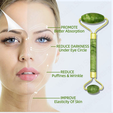 Resin Roller Face Massager 7 Colors Gua Sha Set Scraping Board Facial