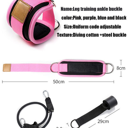 Resistance Bands with Ankle Straps Cuff with Cable for Attachment