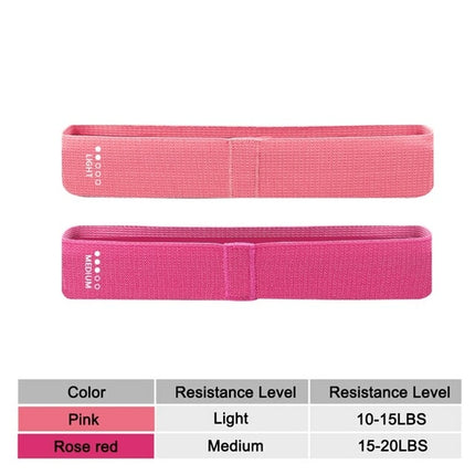 Resistance Exercise Fabric Bands Set Non-slip Booty Workout Fitness
