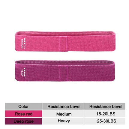 Resistance Exercise Fabric Bands Set Non-slip Booty Workout Fitness