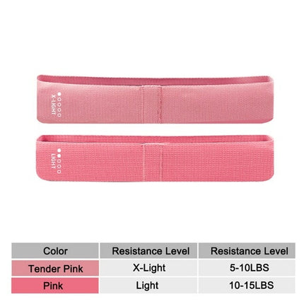 Resistance Exercise Fabric Bands Set Non-slip Booty Workout Fitness