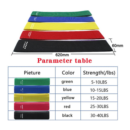 Resistance Exercise Fabric Bands Set Non-slip Booty Workout Fitness