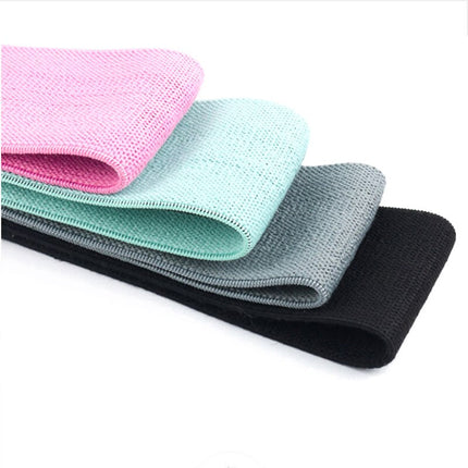 Set of elastic resistance bands for yoga