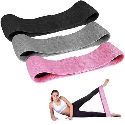Set of elastic resistance bands for yoga