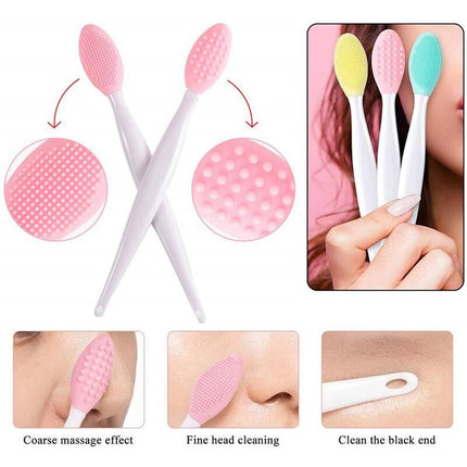 Skin Care Lip Exfoliating Facial Cleansing Face Scrub Nose Clean Brush