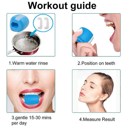 Thin Face Masseter Pop N Go Mouth Jawline Jaw Muscle Exerciser Ball