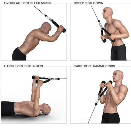 Tricep Workout Rope Tension Cord for Exercise