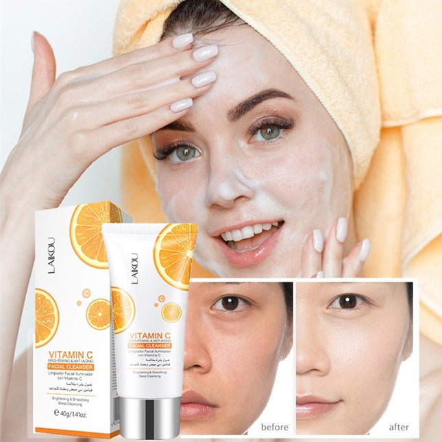 Vitamin C Facial Cleanser Whitening Moisturizing Brightening Deep