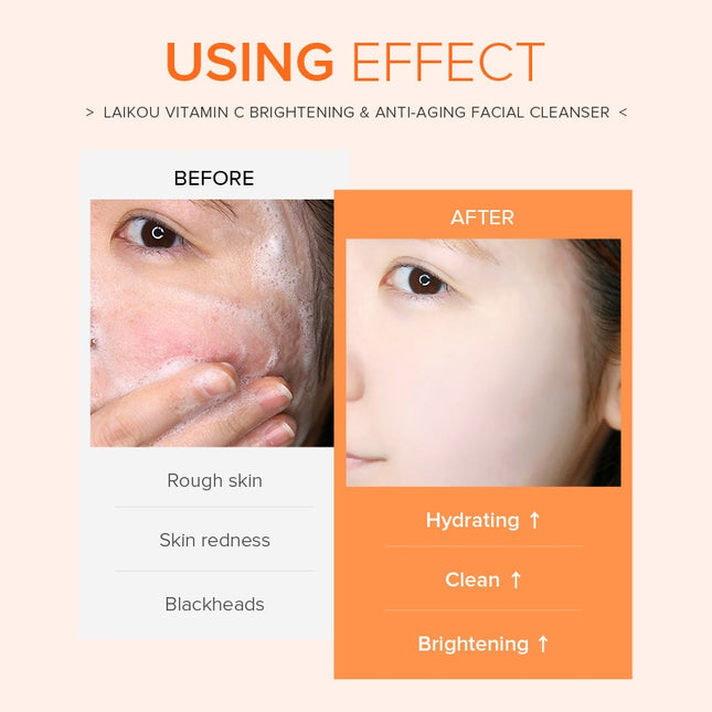 Vitamin C Facial Cleanser Whitening Moisturizing Brightening Deep