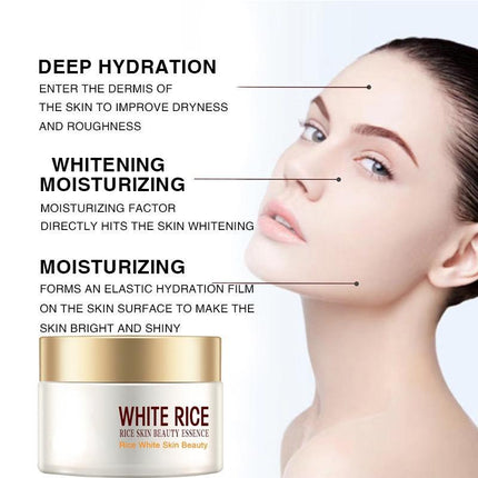 White Rice Whitening Cream Anti Aging Remove Wrinkles Nourishing