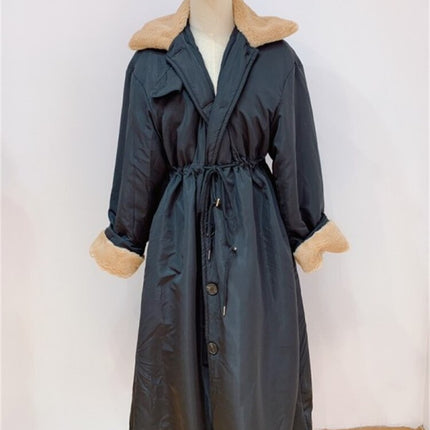 Winter Coat Women Long Oversize Fashion Cashmere Wool Outerwear Female