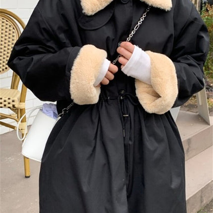 Winter Coat Women Long Oversize Fashion Cashmere Wool Outerwear Female