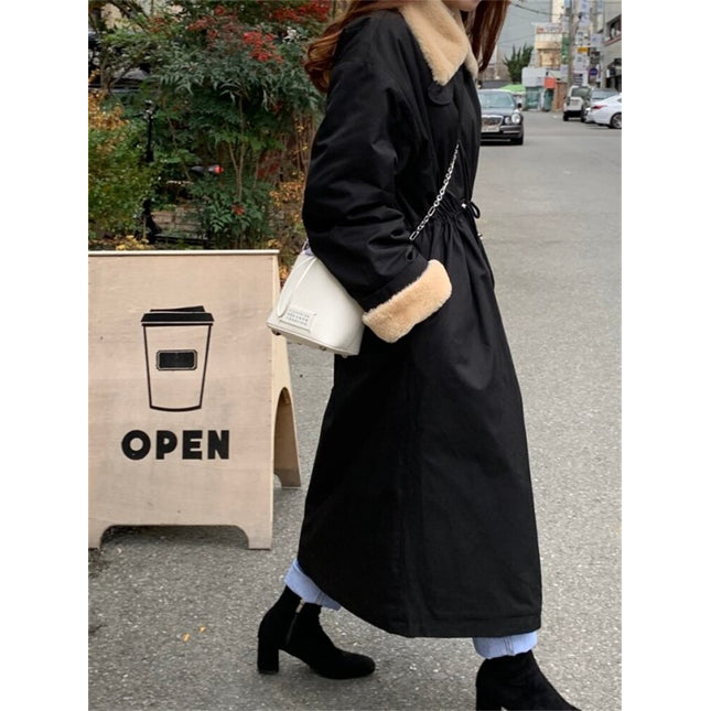 Winter Coat Women Long Oversize Fashion Cashmere Wool Outerwear Female