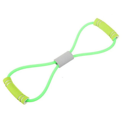 Woman Resistance Bands With Foam Sports At Home Yoga Fitness