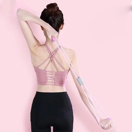 Yoga 8 word Pull Belt Home Bodybuilding And Slimming Equipment Back