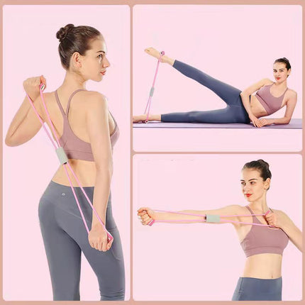 Yoga 8 word Pull Belt Home Bodybuilding And Slimming Equipment Back