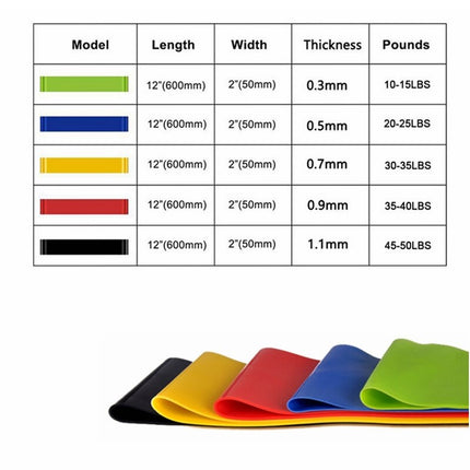 Yoga Crossfit Resistance Bands 5 Level Rubber Training Pull Rope For