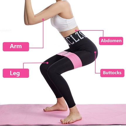 Yoga Hip Ring Fitness Resistance Band Fabric Fitness Extender Elastic