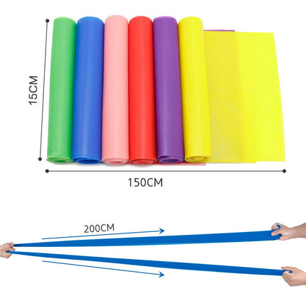 Yoga Pilates Resistance Band Stretching Exercise Fitness Belt Elastic