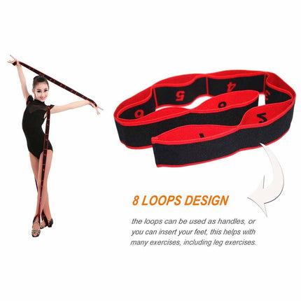 Yoga Pull Strap Belt Polyester Girl Latin Dance Gymnastics Trainer