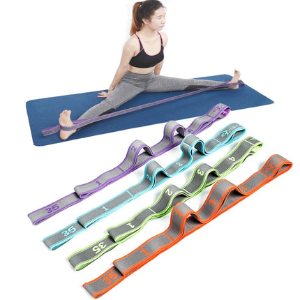 Yoga Resistance Bands Pilates Pull Strap Belt Polyester Latex Elastic