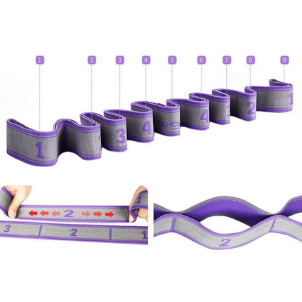 Yoga Resistance Bands Pilates Pull Strap Belt Polyester Latex Elastic