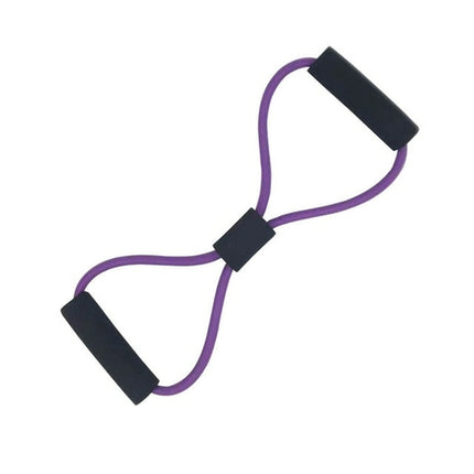 Yoga Resistance Exercise Bands Gym Fitness Equipment Pull Rope 8 Word