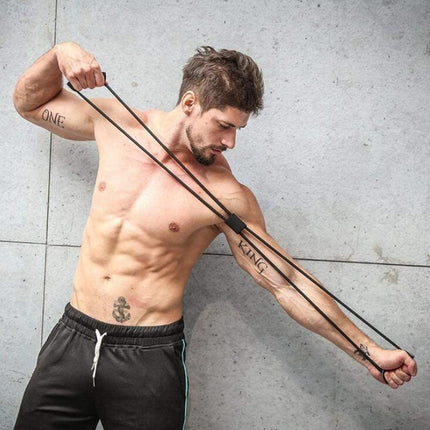 Yoga Resistance Exercise Bands Gym Fitness Equipment Pull Rope 8 Word