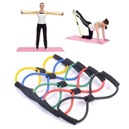 Yoga Supplies Figure 8 Pull Rope Yoga Resistance Band Gym Fitness