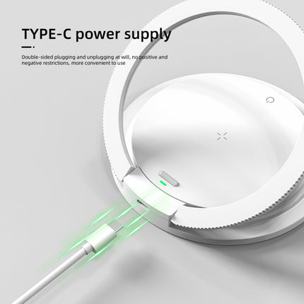 2 In 1 Wireless Charging 3 Gear Creative LED Small Night Light Portable Phone Stand Folding Bedside Lamp 15W Fast Charging