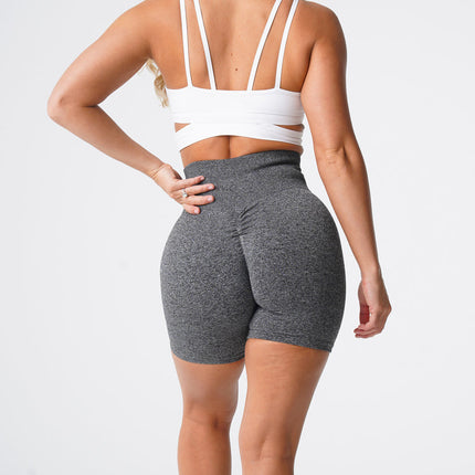 Show Waist Snowflake Seamless Fitness Yoga Shorts