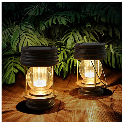 Solar Outdoor Courtyard Balcony Railing Chandelier Decoration Home Garden Fence