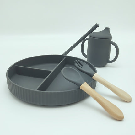 Silicone Food Supplement Plate With Large Capacity