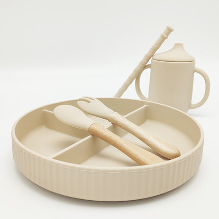 Silicone Food Supplement Plate With Large Capacity